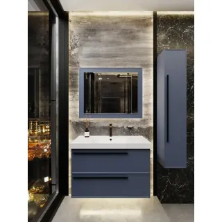 Тумба под раковину La Fenice Elba  FNC-01-ELB-BG-80-2 матовая синяя 80 см